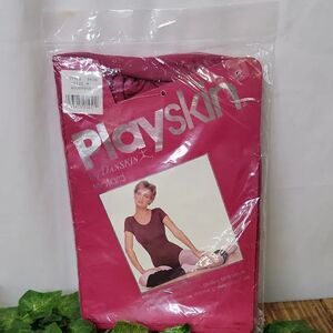 Danskin. Vintage Playskin Leotard. Woodrose. Size Medium. NWT
